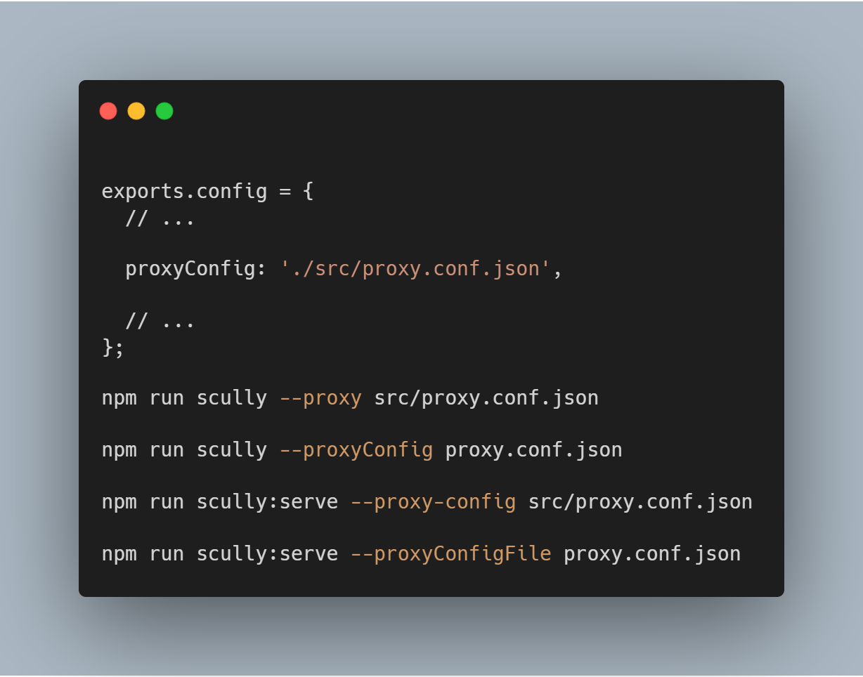 Configure Proxy Redirect with Scully - The Static Site Generator for Angular apps
